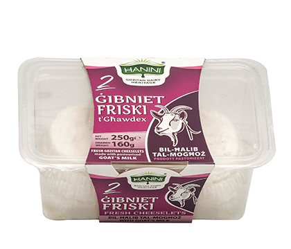 2 Gibniet Friski t'Ghawdex bil-Halib tal-Moghoz (Fresh Cheeselets Goat)