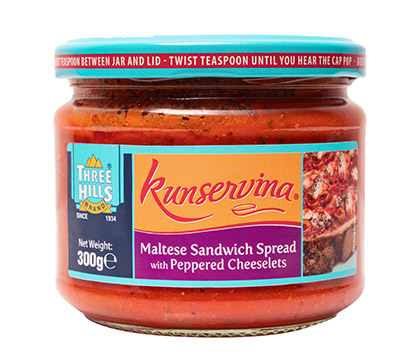 Kunservina Maltese Sandwich Spread with Peppered Cheeselets